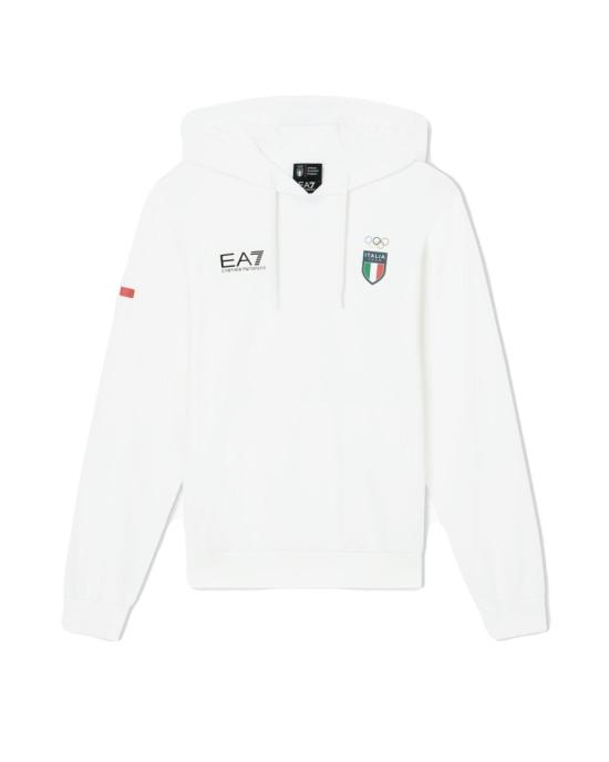 26SS 엠포리오 아르마니 후드 티셔츠 TX000553 AF24845 217 White