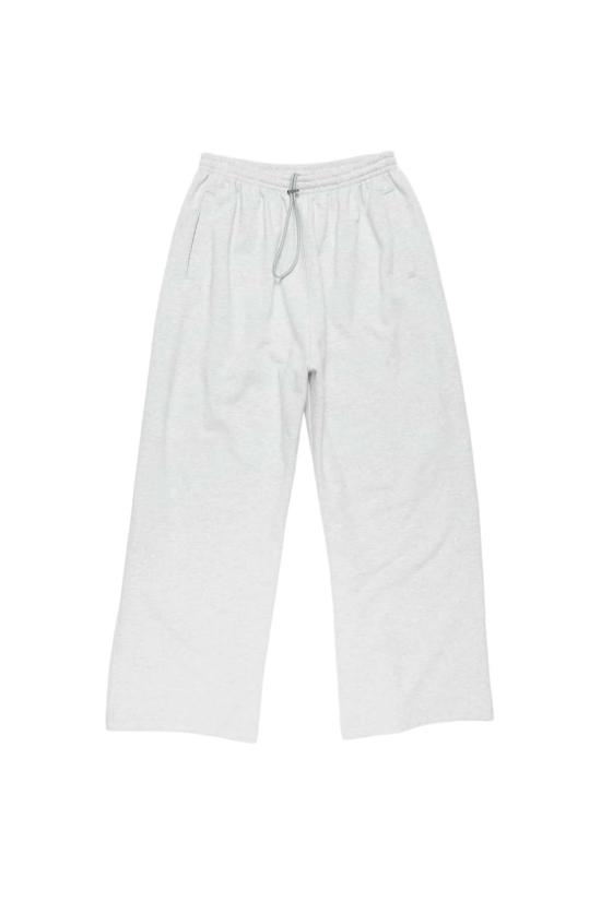  아크네 스튜디오 트레이닝/조거 팬츠 플리스 로고 스웨트팬츠 페일 그레이 멜란지
