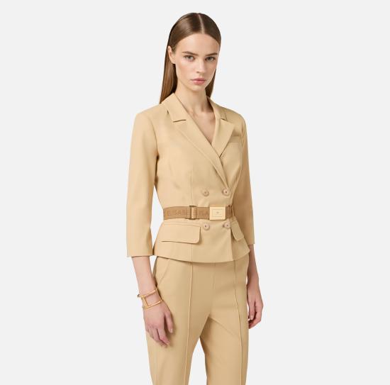 26SS 엘리자베타프랜치 수트 자켓 GI22461E2 470 Camel - ELISABETTA FRANCHI