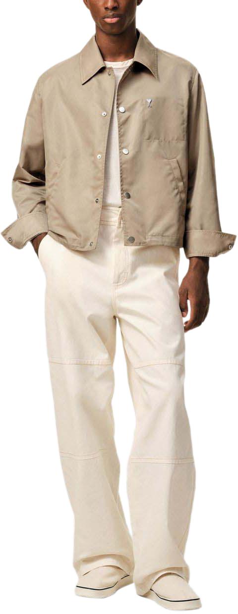 26SS 아미 ADC 나일론 스터드 버튼 자켓 UJK872PA0037A036 BEIGE - AMI