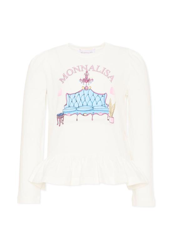 25FW [키즈] 모나리자 티셔츠 11F622 6202 0001 IVORY