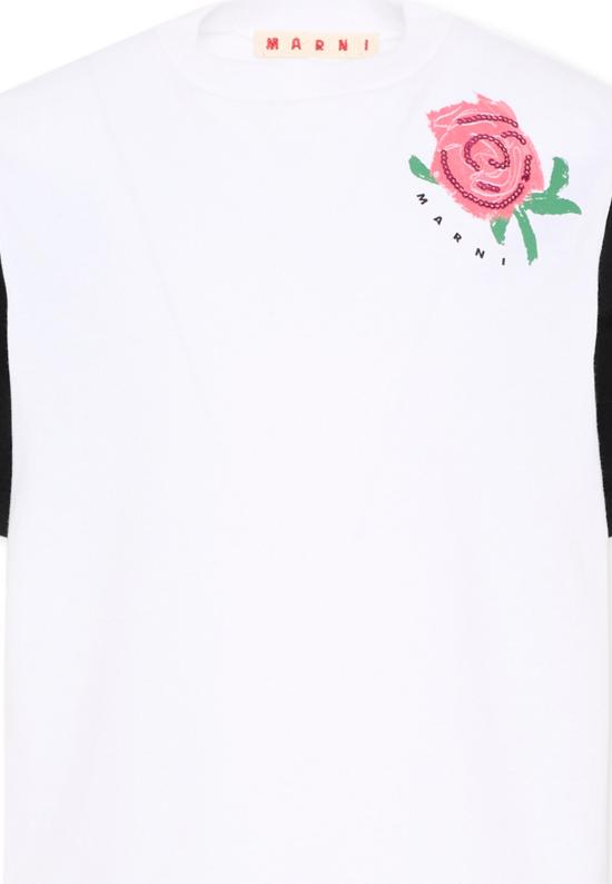 26SS [키즈] 마르니 티셔츠 M01699 M00HZ 0M100 WHITE - MARNI