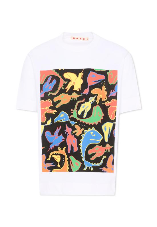 26SS [키즈] 마르니 티셔츠 M01804 M00RF 0M100 WHITE