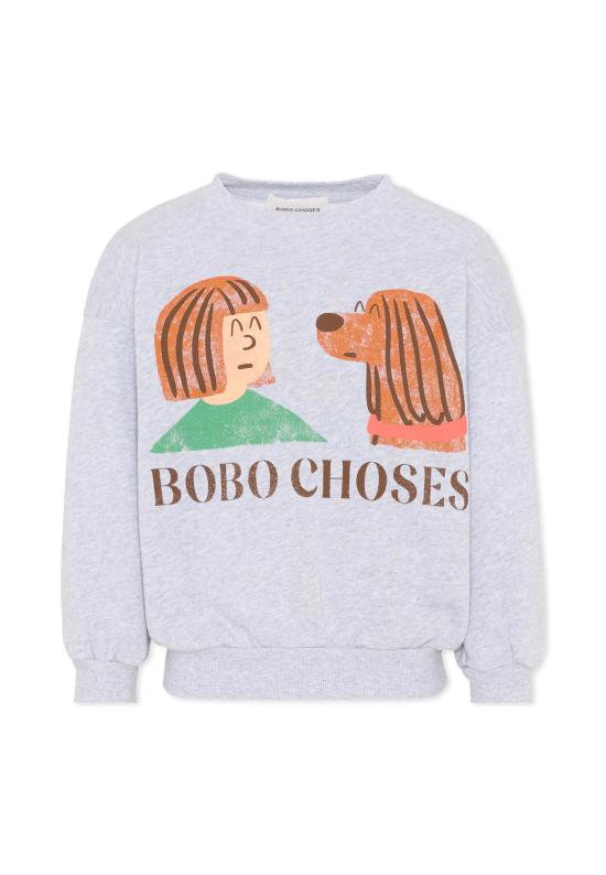 26SS [키즈] 보보쇼즈 트레이닝 상의 B126AC038 GREY