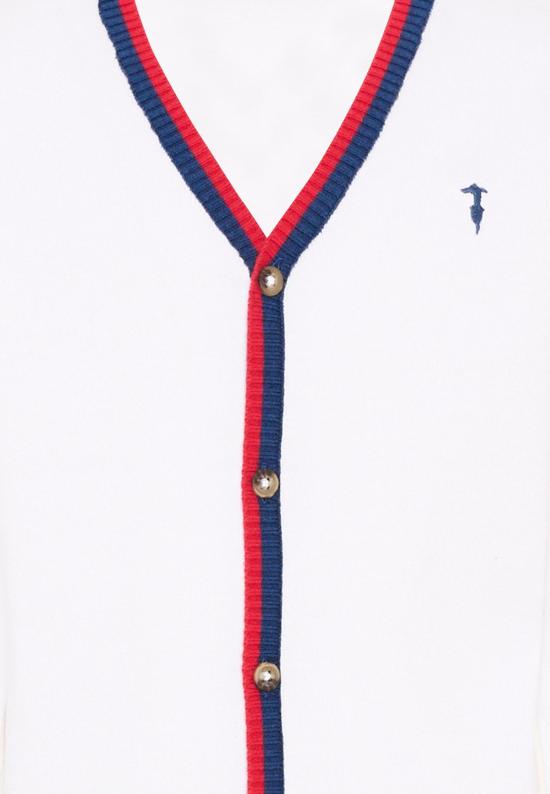 26SS [키즈] 트루사르디 가디건 TIP26007CD WHITE - TRUSSARDI