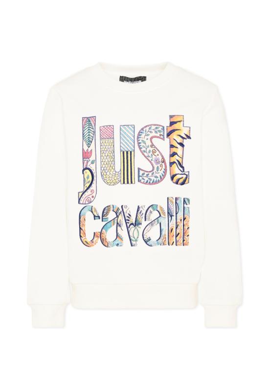 26SS [키즈] Just cavalli kids 트레이닝 상의 JBP26068FE PRISTINE WHITE