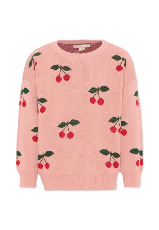 26SS [키즈] 콩제 슬래드 캐시미어 니트 KS104928 CHERRY PINK