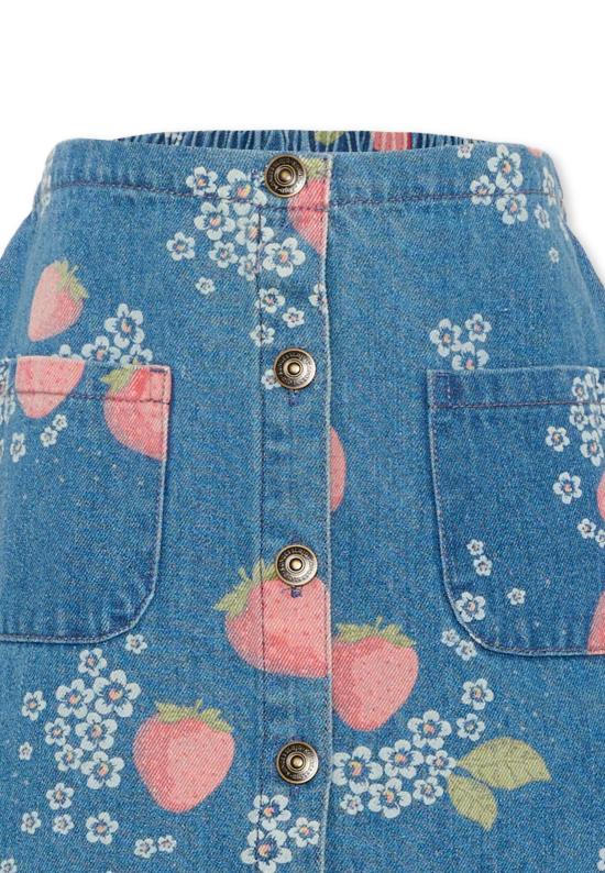 26SS [키즈] 콩제 슬래드 스커트 KS104976 MARMELADE SUN DENIM - KONGES SLOEJD