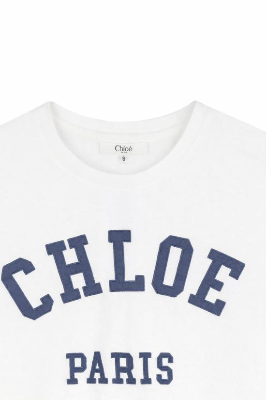 26SS [키즈] 끌로에 티셔츠 C20862 117 WHITE - CHLOE