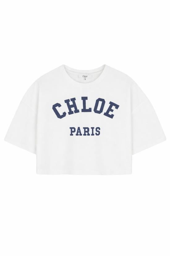 26SS [키즈] 끌로에 티셔츠 C20862 117 WHITE - CHLOE