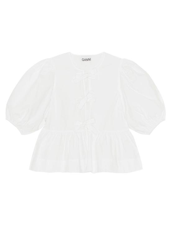 26SS 가니 블라우스 F7364 151 WHITE