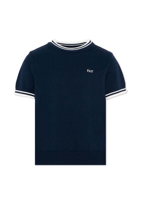 26SS [키즈] 페이 니트 베스트 FY9P21 Z3668 618 BLUE