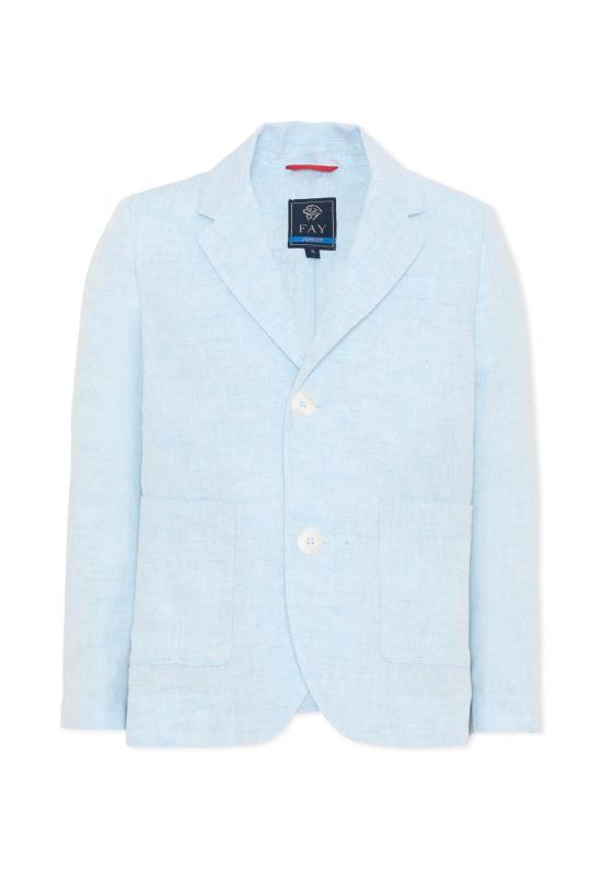 26SS [키즈] 페이 자켓 FY2Q34 I0318 607 LIGHT BLUE