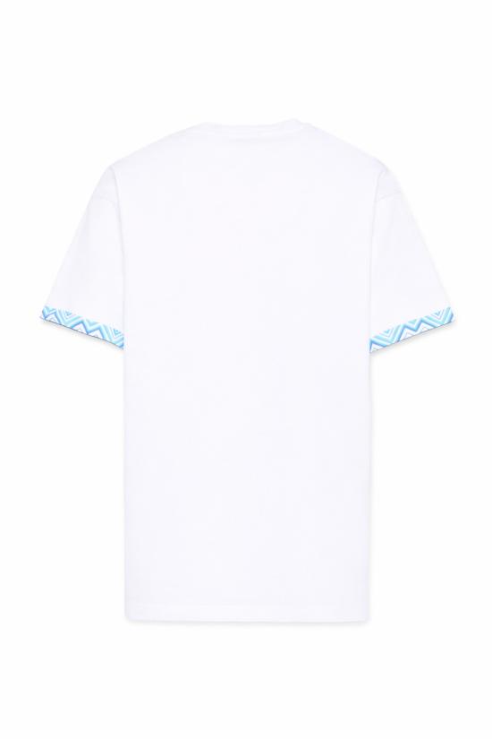 26SS [키즈] 미소니 티셔츠 MY8P11 Z3672 100MC WHITE - MISSONI