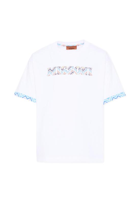 26SS [키즈] 미소니 티셔츠 MY8P11 Z3672 100MC WHITE