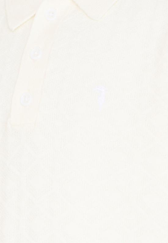 26SS [키즈] 트루사르디 폴로 셔츠 TBP26081PO OFF WHITE - TRUSSARDI