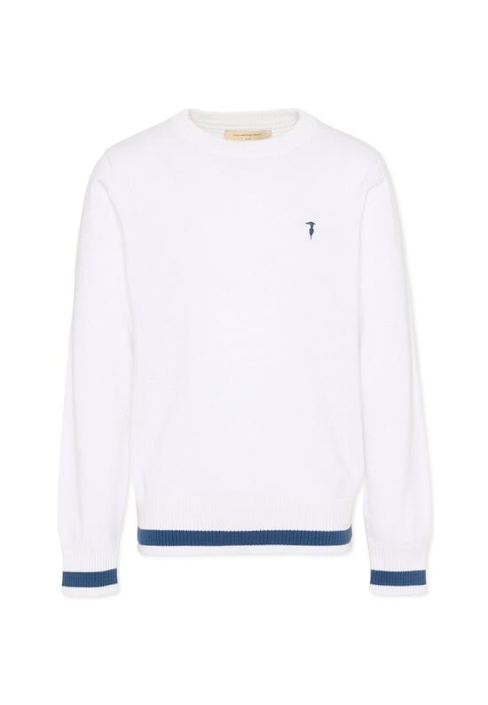 26SS [키즈] 트루사르디 트레이닝 상의 TBP26005MA WHITE OPTICAL - TRUSSARDI