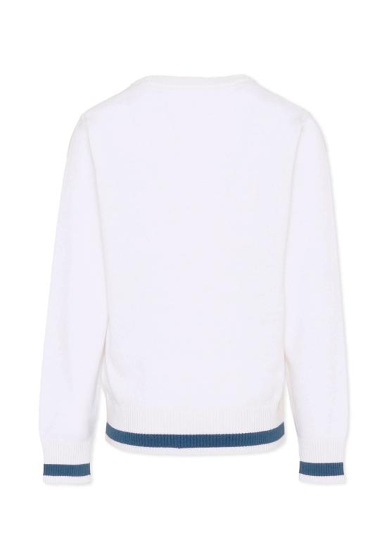 26SS [키즈] 트루사르디 트레이닝 상의 TBP26005MA WHITE OPTICAL - TRUSSARDI