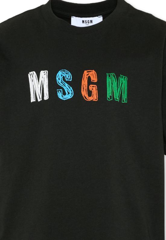 26SS [키즈] 엠에스지엠 티셔츠 S6MSJBTH232 MS040 BLACK - MSGM