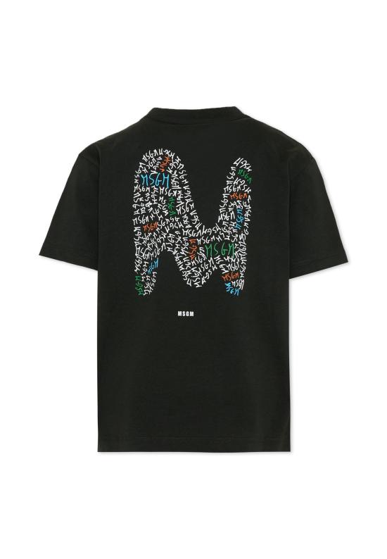 26SS [키즈] 엠에스지엠 티셔츠 S6MSJBTH232 MS040 BLACK - MSGM