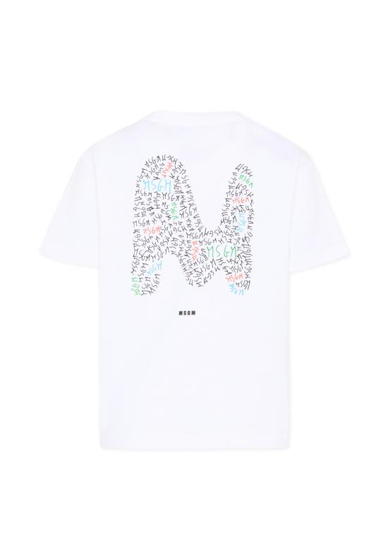 26SS [키즈] 엠에스지엠 티셔츠 S6MSJBTH232 001 WHITE - MSGM