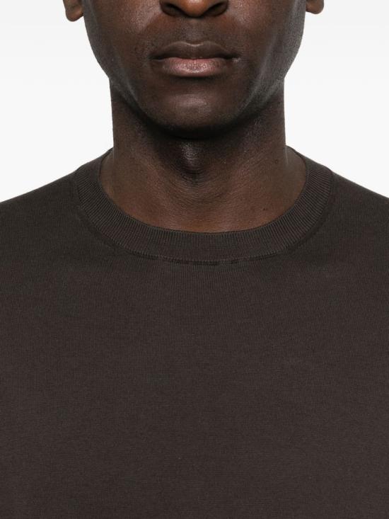 26SS 파올로페코라 반팔 티셔츠 A009F100 2345 Brown - PAOLO PECORA