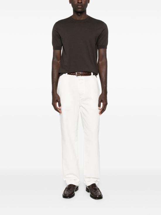 26SS 파올로페코라 반팔 티셔츠 A009F100 2345 Brown - PAOLO PECORA