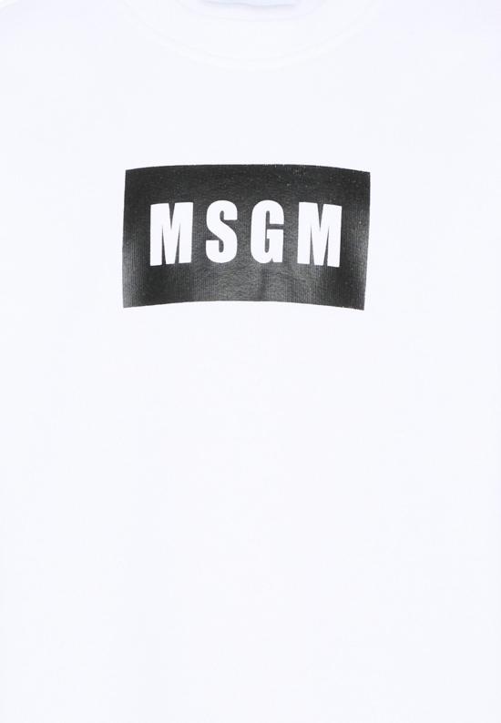 26SS [키즈] 엠에스지엠 트레이닝 상의 S6MSJUSW009 001 WHITE - MSGM