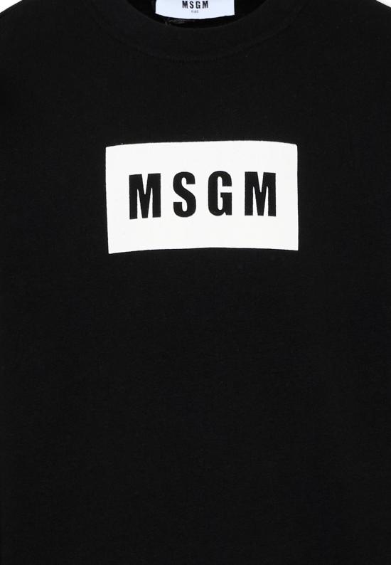 26SS [키즈] 엠에스지엠 트레이닝 상의 S6MSJUSW009 110 BLACK - MSGM