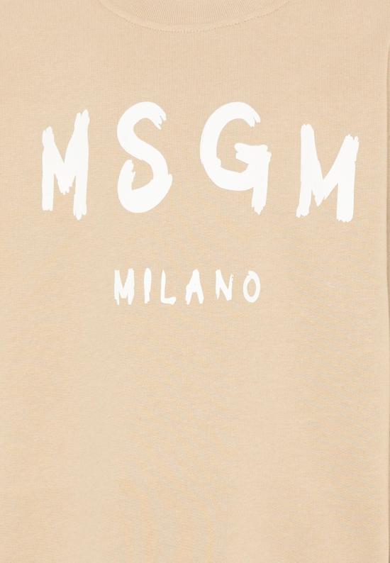 26SS [키즈] 엠에스지엠 트레이닝 상의 S6MSJUSW007 092 BEIGE - MSGM