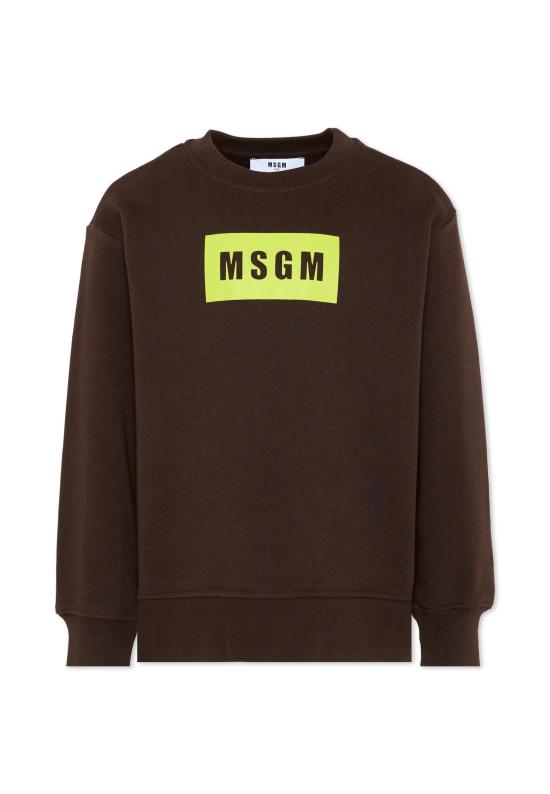 26SS [키즈] 엠에스지엠 트레이닝 상의 S6MSJUSW009 943 BROWN