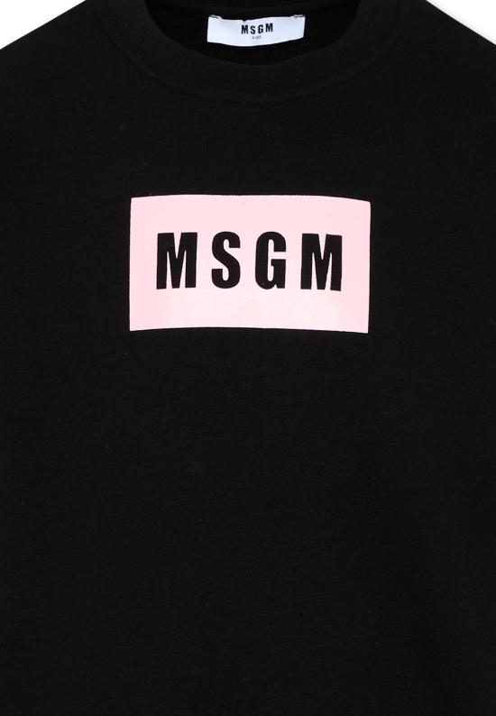 26SS [키즈] 엠에스지엠 트레이닝 상의 S6MSJUSW009 110 88 BLACK - MSGM