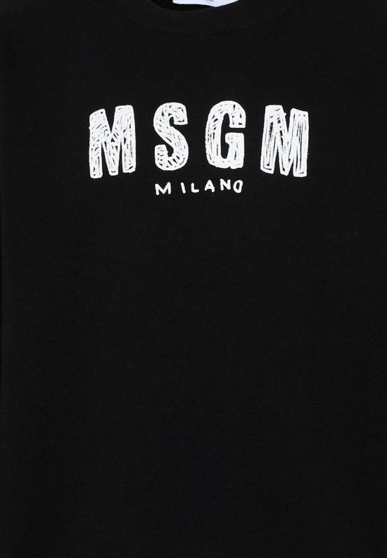 26SS [키즈] 엠에스지엠 트레이닝 상의 S6MSJUSW008 110 BLACK - MSGM