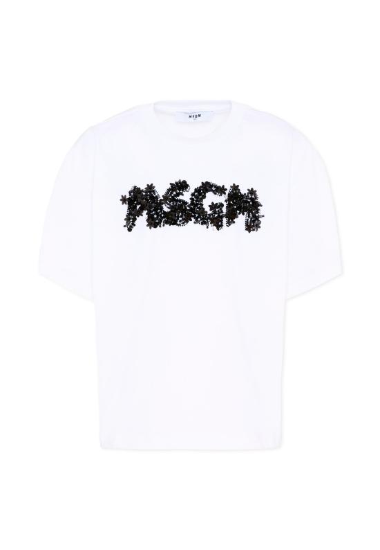 26SS [키즈] 엠에스지엠 티셔츠 S6MSJGTH087 001 WHITE