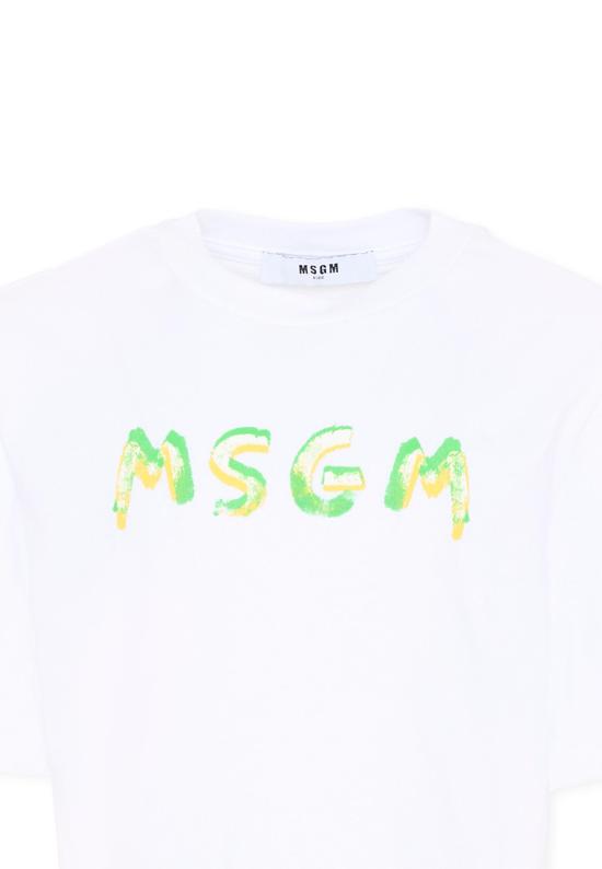 26SS [키즈] 엠에스지엠 티셔츠 S6MSJGTH002 001 WHITE - MSGM