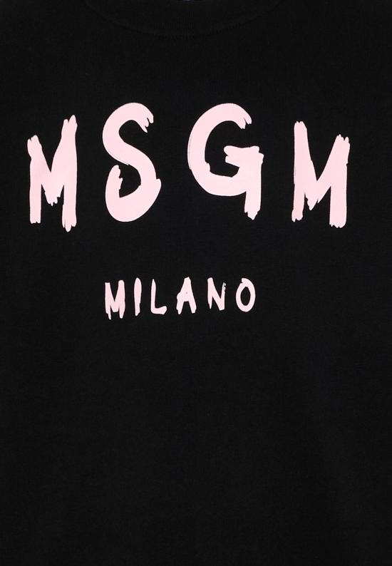 26SS [키즈] 엠에스지엠 트레이닝 상의 S6MSJUSW007 110 88 BLACK - MSGM