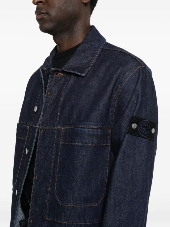 26SS 스톤 아일랜드 수트 자켓 L1S14 4100006 S00J7 VJ201 Blue rinsed - STONE ISLAND