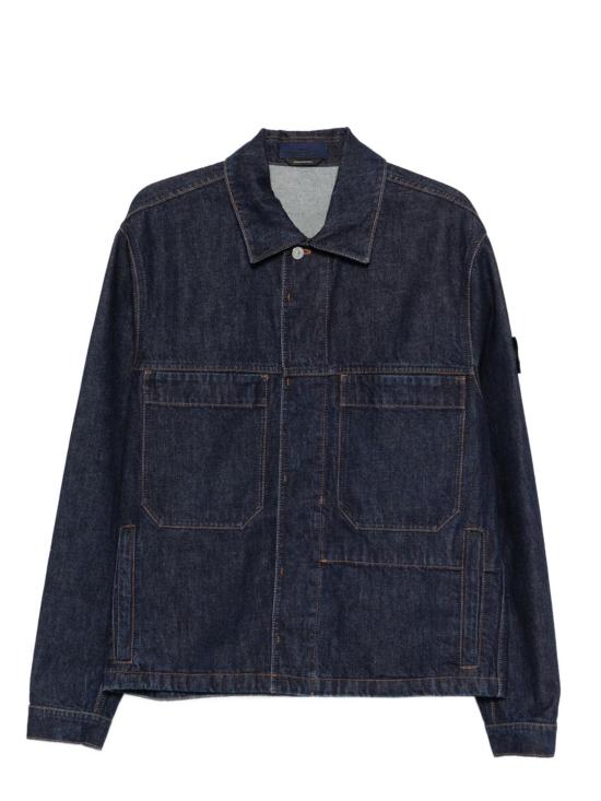 26SS 스톤 아일랜드 수트 자켓 L1S14 4100006 S00J7 VJ201 Blue rinsed