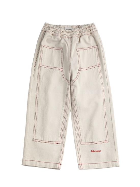 26SS [키즈] 보보쇼즈 스트레이트 팬츠 B126AC094K 199 WHITE