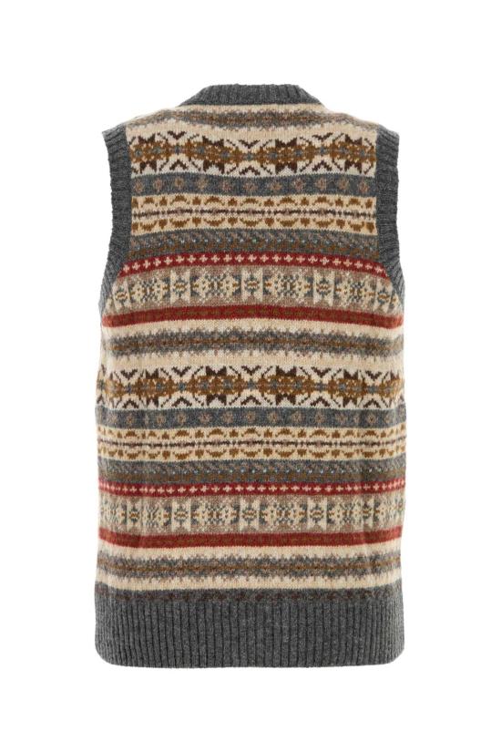 25FW 할리 오브 스코틀랜드 스웨터 M35741V BASALT Printed - HARLEY OF SCOTLAND