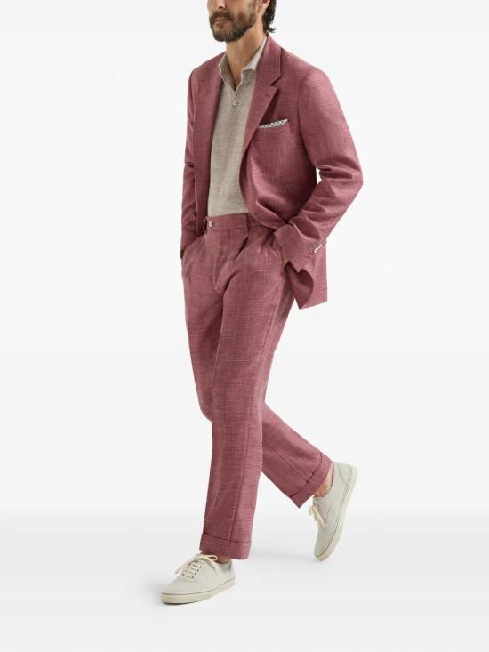 26SS 브루넬로 쿠치넬리 린넨 코튼 니트 폴로 셔츠 M2L00315 C7950 SPAGO - BRUNELLO CUCINELLI