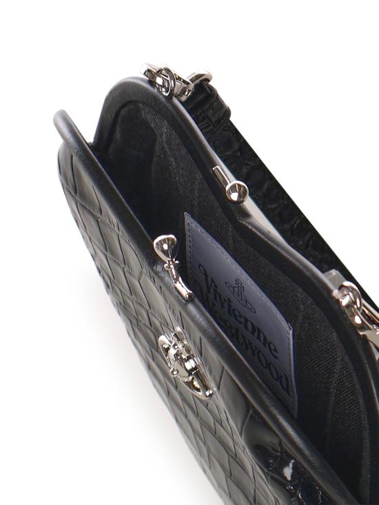 26SS 비비안웨스트우드 벨 하트 프레임 퍼스 4B01000CW L0098N401 Black - VIVIENNE WESTWOOD