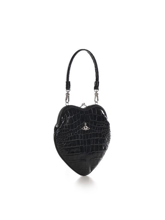 26SS 비비안웨스트우드 벨 하트 프레임 퍼스 4B01000CW L0098N401 Black - VIVIENNE WESTWOOD