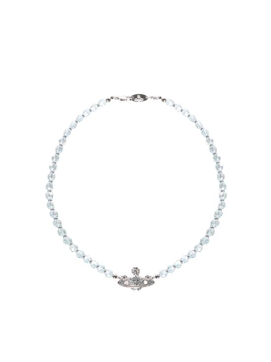 26SS 비비안웨스트우드 목걸이/팬던트 6303002F 02P706P706 Platinum Aqua Bohemica Crysta