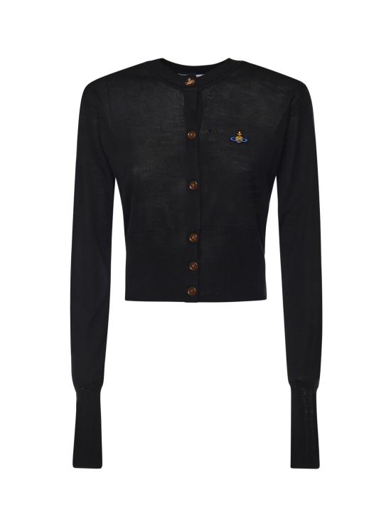 26SS 비비안웨스트우드 베아 크롭드 가디건 1803002U Y001AN402 Black