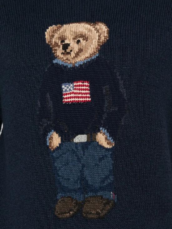 25FW 폴로 랄프로렌 스웨터 710946137 001 BEAR NAVY - POLO RALPH LAUREN