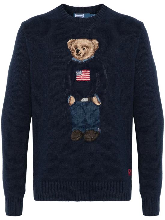 25FW 폴로 랄프로렌 스웨터 710946137 001 BEAR NAVY