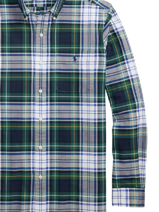 25FW 폴로 랄프로렌 긴팔 셔츠 710P00629 003 5535 GREEN BLUE MULTI - POLO RALPH LAUREN