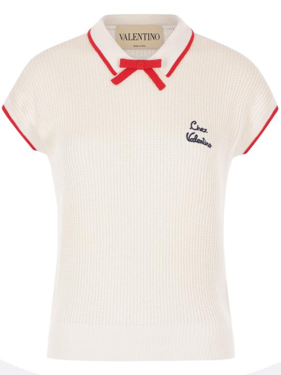 26SS 발렌티노 가라바니 블라우스 8B3KC66T9JV BRS White