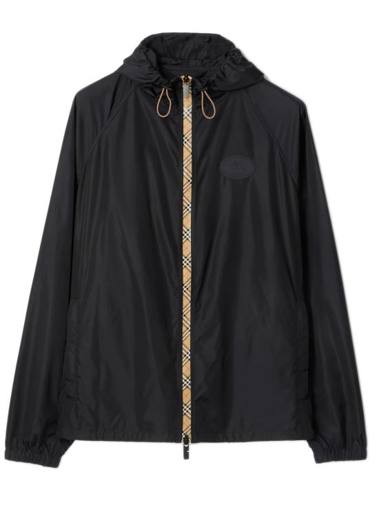 26SS 버버리 체크 테이프 나일론 후드 자켓 8120370 A1222 Blue